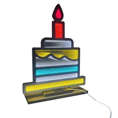 Christmas Decoration Supplies Indoor Holiday Name Christmas LED Light Acrylic Magic Mirror