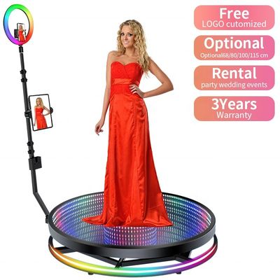Cam Rotating Platform 360 Photo Booth for 1-6 People Load Capacity 500KG Load-Bearing