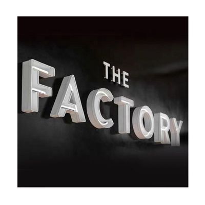 3D Metal Letter Backlit Illuminated Sign Led Light Letters No Minimum Order Quantity