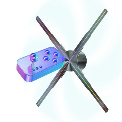 3D Hologram Fan Display with 1800 Brightness and MP4/AVI/RMVB/GIF/JEPG/PNG/MKV Format