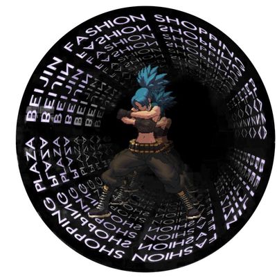 300000 Hours Working Lifetime Indoor 3D Holographic LED Fan for Store Billboard Display