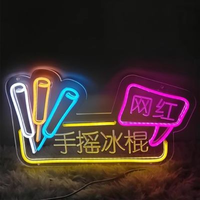 Acrylic Neon Flex LED Neon Sign for Custom Outdoor Logo and Voltage DC12V/AC110-220V