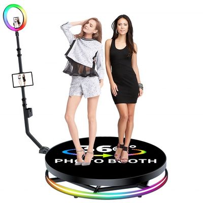 Stabler Strong Metal Tempered Glass LEDs Arcade Spincam 360 Degree Photo Video Booth