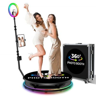 54kg 360 Photo Booth Ready to Ship in 48 Hours 4 Person Capacity 25CM Platform Height