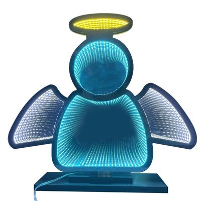 Christmas Angel Wing Led Light Occasion Christmas Decoration Acrylic Magic Mirror