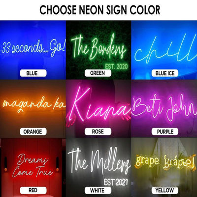 Wall Screw Fix Installation Indoor Flexible RGB Neon Strip Light with Custom Neon Light