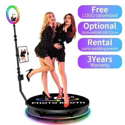 Wedding Events Must-Have 360 Degree Photobooth with Traveling Case Platform Height 25CM