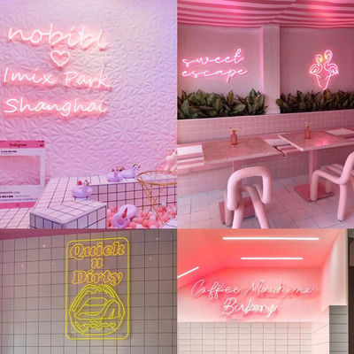Acrylic neon Flex 12V RGB Waterproof LED Neon Sign Light for Holiday Party Decoration