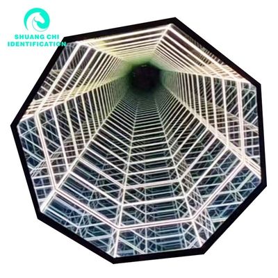 Customized Size Glass Material Neon Mirror for Technological Light and Shadow Infinity