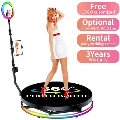 Party 360 Photo Booth with Emergency Control and Optional Props Machine Enclosure