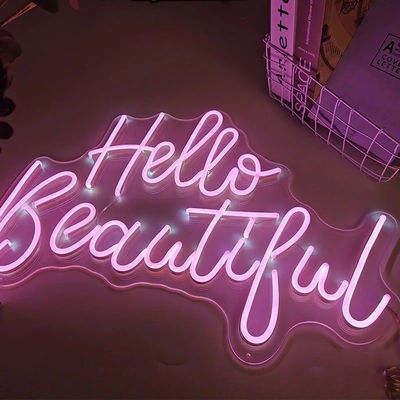 Custom Led Neon Light Name Logo Neon Sign For Bedroom Birthday Party Home