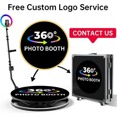 Party 360 Photo Booth with Emergency Control and Optional Props Machine Enclosure