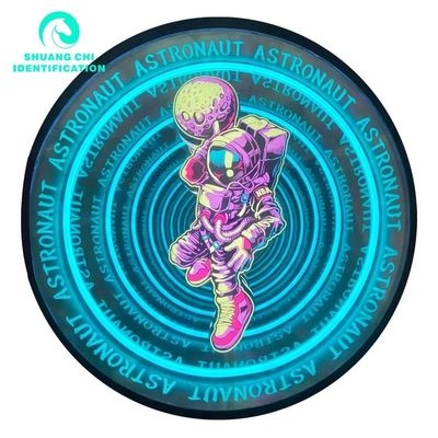 Technological Light and Shadow Customized 3D Neon Abyssal Mirror Checkered 50x50 Neon Mirror