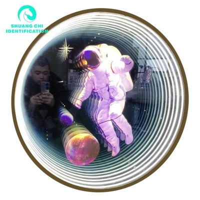 Technological Light and Shadow Customized 3D Neon Abyssal Mirror Checkered 50x50 Neon Mirror