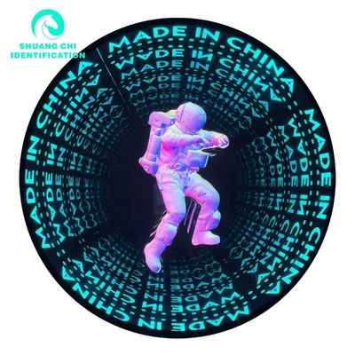 Technological Light and Shadow Customized 3D Neon Abyssal Mirror Checkered 50x50 Neon Mirror