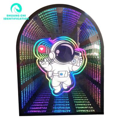 Technological Light and Shadow Customized 3D Neon Abyssal Mirror Checkered 50x50 Neon Mirror