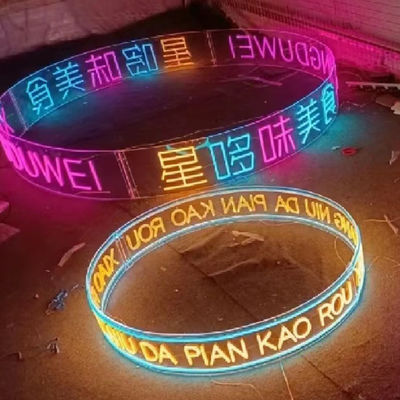 Home Decor Rich Colors LED Ring Neon Sign Light with Wall-mounted Customized Neon Letters