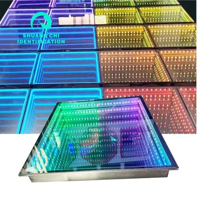 Dazzling Visuals With Led Liquid Tiles Floor And Support Dimmer Brick Lights