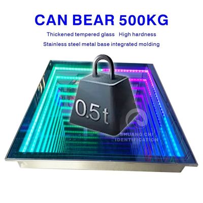 Dazzling Visuals With Led Liquid Tiles Floor And Support Dimmer Brick Lights