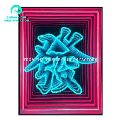 Customized LED Neon Wall Decor Rebow Magic Mirror's Innovative and Fashionable Design
