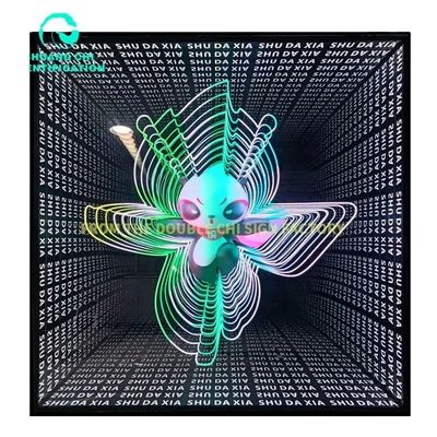 DC12V/AC110-220V Customized Size Technological Light and Shadow Infinity Mirror Neon