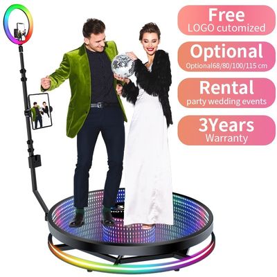 Gro Compatible Portable Selfie Spin 360 Photo Booth for 1-6 Person Photos 360 Degree