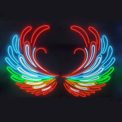 Customized Size Discount LED Neon Sign for Happy Birthday Logo Wings Halloween Bar Sign