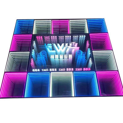 3D Infinity LED Mirror Wedding Party LED Digital Dance Floor Lights for Disco Wedding