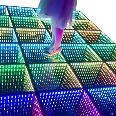 IP55-IP67 Waterproof LED Dance Floor for Wedding Party Stage DJ 3D Mirror RGB Lighting