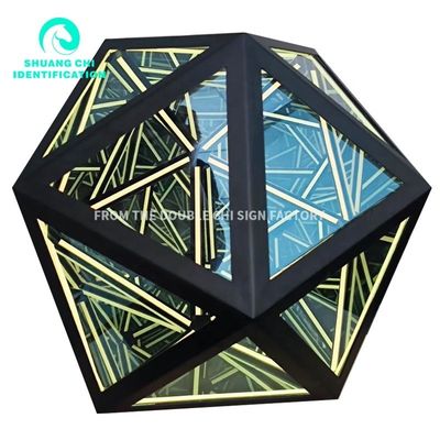 End 2023 Material 3D Vision Melaleuca Mirror Abyss Mirror with High Brightness LED Light