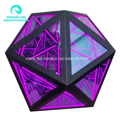 End 2023 Material 3D Vision Melaleuca Mirror Abyss Mirror with High Brightness LED Light