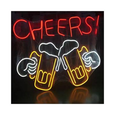 Custom LED Neon Lights Sign for Hang or Hoist Installation in Contemporary Style