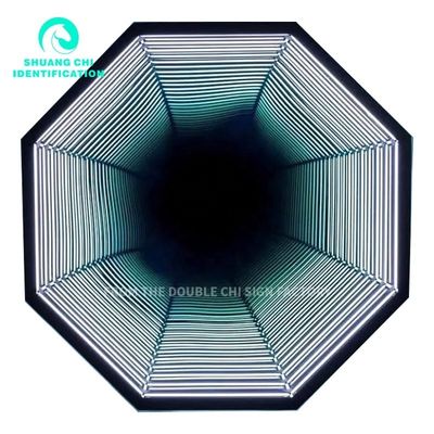 2023 Infinite Extension Digital Signage LED Light Box Mirror Abyss Neon Mirror for Indoor