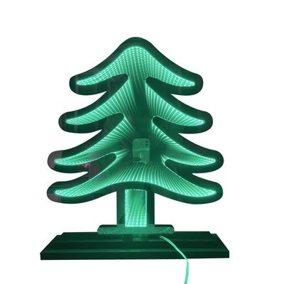 Christmas Tree Infinity Led Acrylic Mirrors Outdoor Lights with NO Dimmer Support