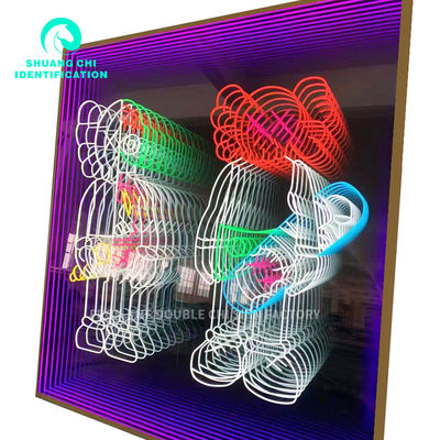 The Must-Have Wall Decoration Custom End 3D Neon Mirror for KTV and Indoor Spaces