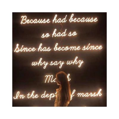 Crafted Letters LED Neon Light Sign for Customized Wedding Decor in Contemporary Style