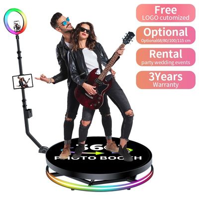 Portable Automatic 360 Degree Spinning Overhead Photo Booth for iPad and Smartphone