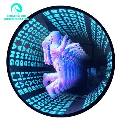 2023 Material Abyss 3D Stereo Custom Neon Infinity Mirror with LED Strips Light Source