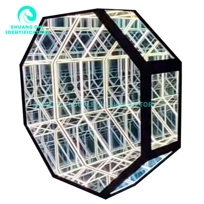 Adaptor Powered Hd Tempered Glass Background Led Light Box Infinite Mirror 3d Custom Led Neon Sign