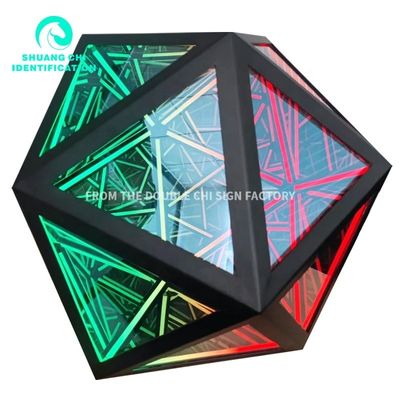 Custom Neon Sign Infinity Mirror Installation Way Hang or Hoist Perfect for Any Space