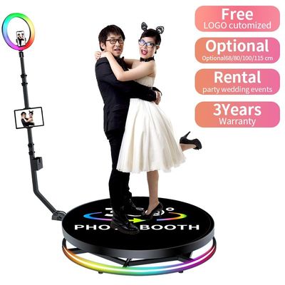 360 Degree Party Video Camera with Rotating Stand Stabler Strong Metal Tempered Glass