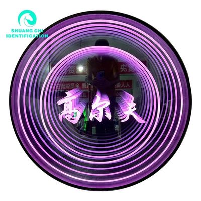 Power Supply Plug Infinity Custom LED Screen Mirror Neon Sign For Any Organization