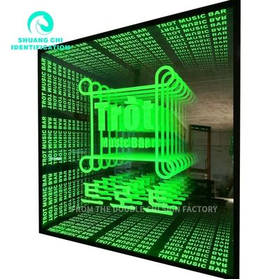 Customized Abyss Mirror Neon Mirror for Wall Decoration Contemporary Customization