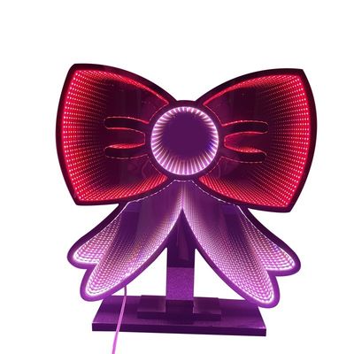 Christmas Element Tunnel 3D Infinity Mirror Reflector Light for Festive Patio Decoration
