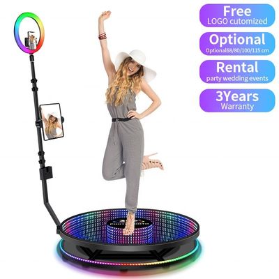 25CM Platform Height Automatic 360 Booth for Outdoor Events and Selfie Photography