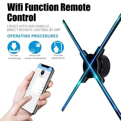 Hotel Digital Video Signage 65cm Hologram Fan with 1080p Cloud Wifi Olograma Display