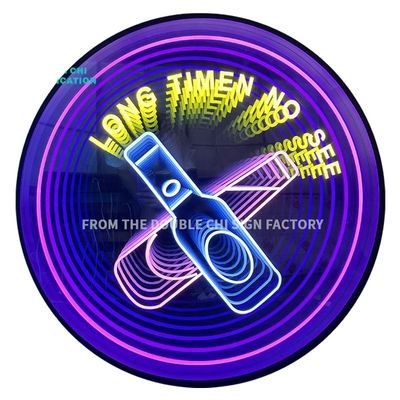 LED Strips Light Source Infinity Custom LED Neon Sign with Roundness Quadrate Octagon