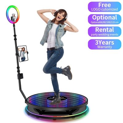 Indoor Birthday Party Supplies 360 Photo Booth Mirror for Party Platform Height 25CM