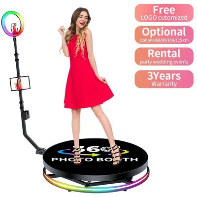 360 Degree Rotating Camera Photo Booth with Automatic Stand and Load-bearing of 500KG