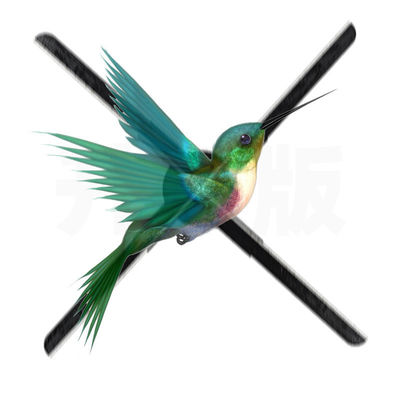 Contrast Ratio 1.28mm WiFi 3D Hologram Advertising Fan with 2 Blades and LED Display